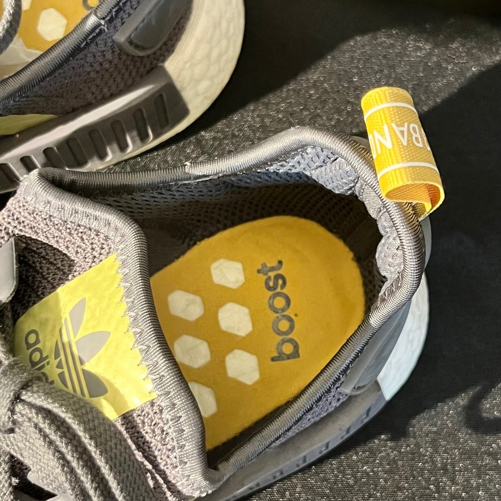Adidas NMD R1 B37651 Shoes Gray‎ Gold Boost Running Sneaker Women's Size 9.5 - Picture 6 of 10